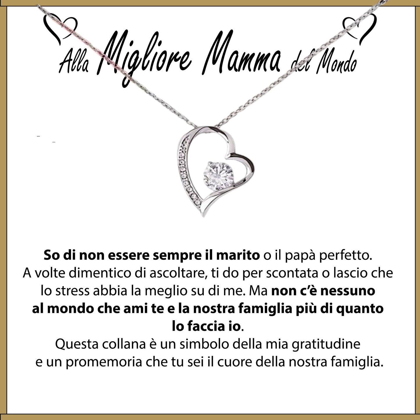 Collana "Amore di Famiglia" con Elegante Scatola Regalo