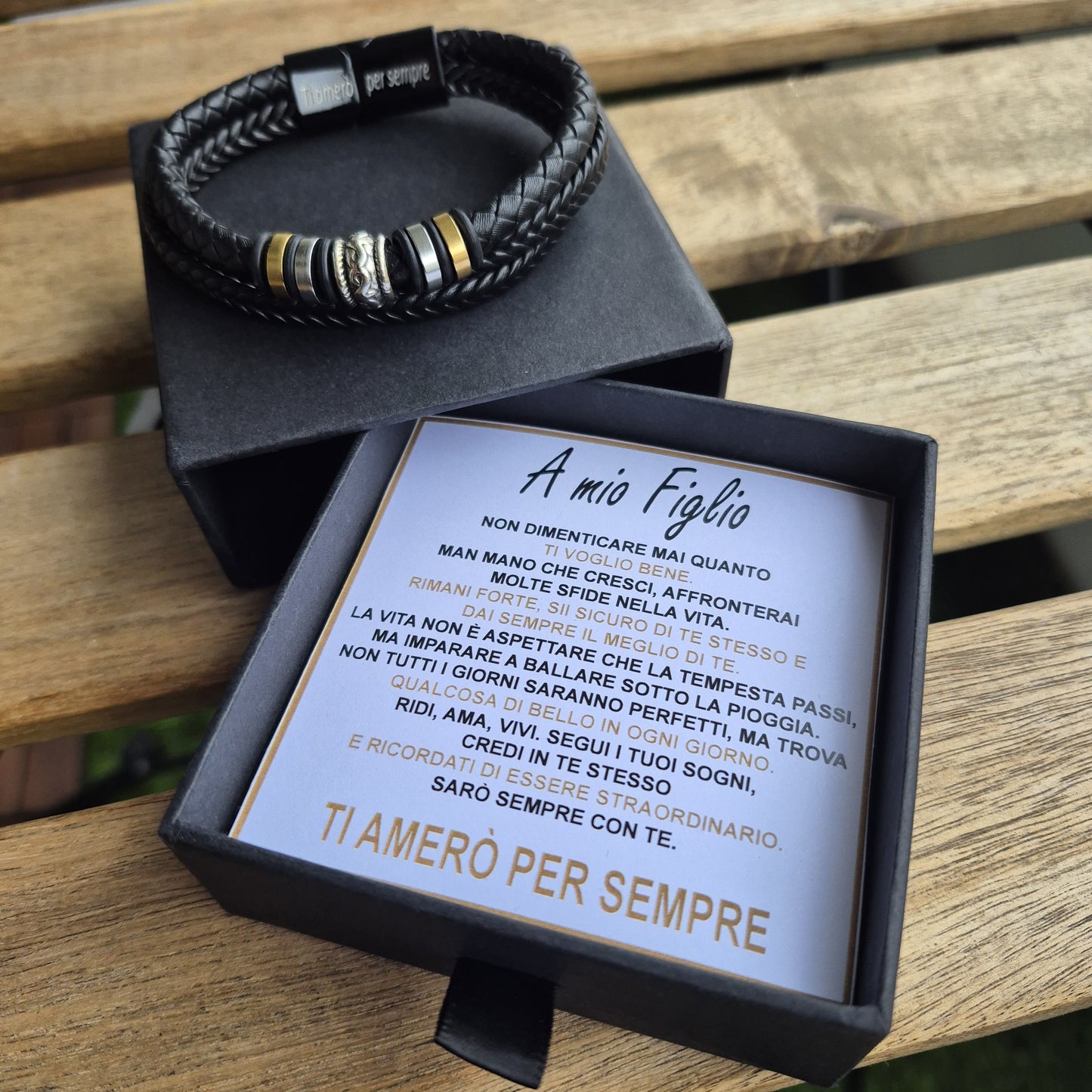 "Sempre Con Te" I Set Regalo Completo Bracciale Amore Eterno