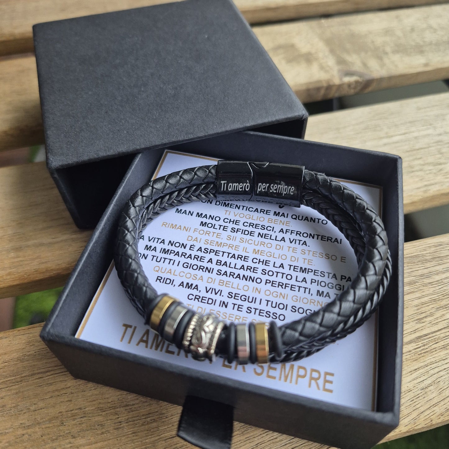 "Sempre Con Te" I Set Regalo Completo Bracciale Amore Eterno