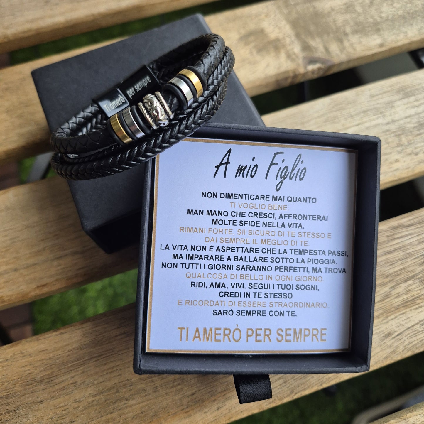 "Sempre Con Te" I Set Regalo Completo Bracciale Amore Eterno