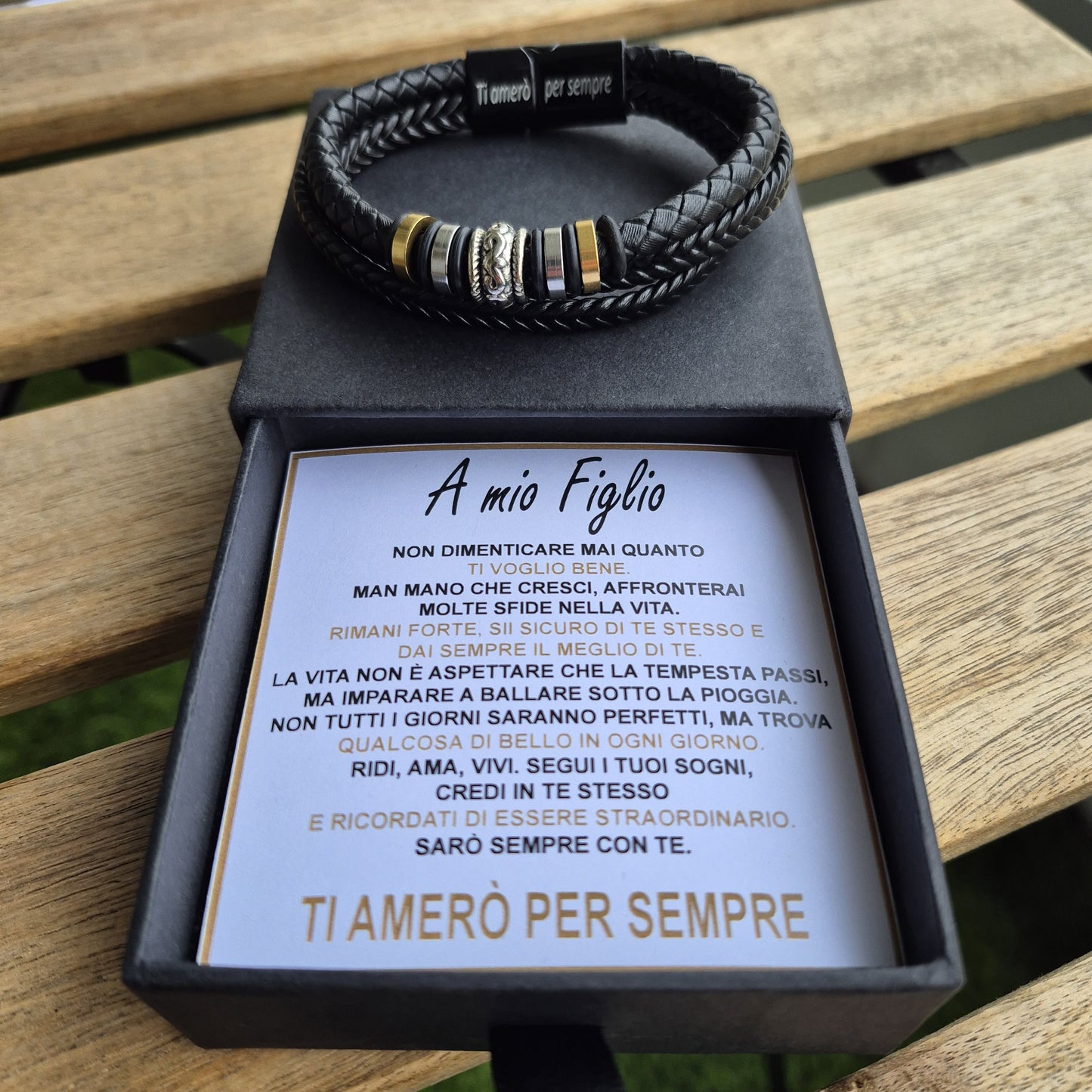 "Sempre Con Te" I Set Regalo Completo Bracciale Amore Eterno