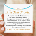 A mia nipote, sono così orgoglioso di te Collana di perle d'acqua dolce