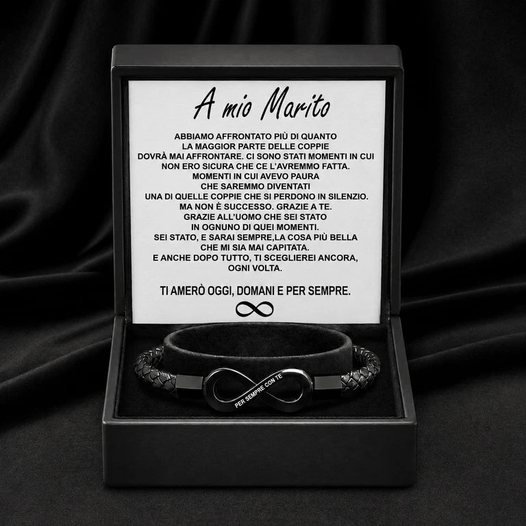 "A mio Marito" – Bracciale Infinito