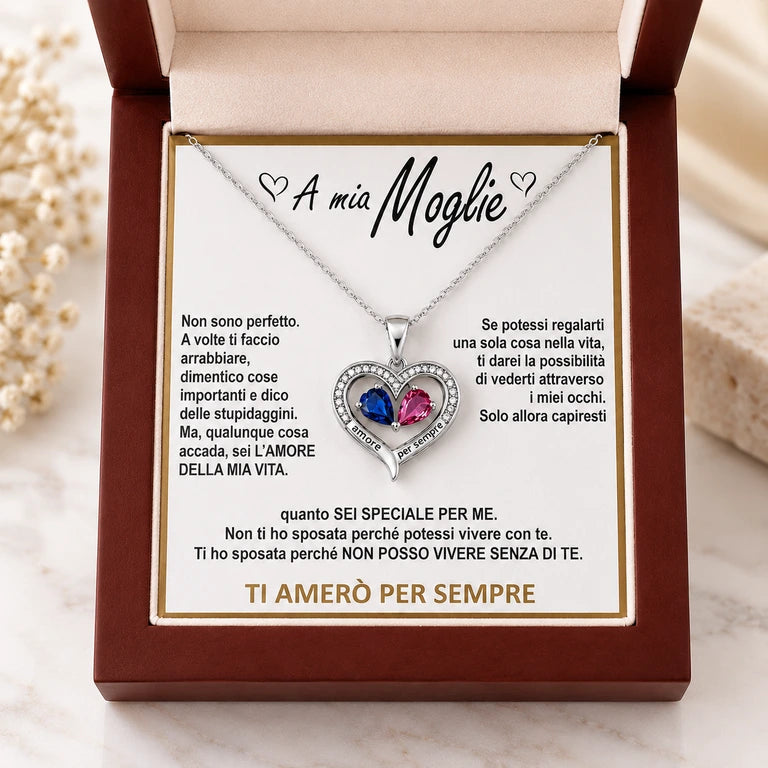 Collana per la Moglie "Sei Ancora il Mio Tutto" I Argento con Incisione