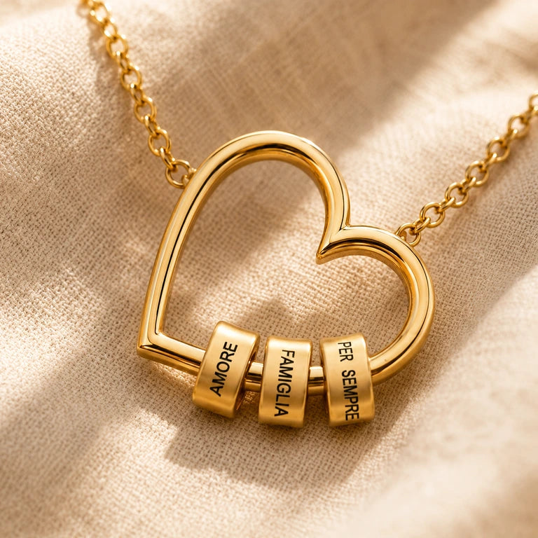Collana Cuore Eterno I Amore, Famiglia, Per Sempre