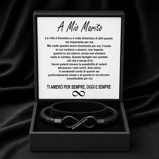 Bracciale Infinito per Lui I "Un Amore Senza Fine"