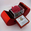 Regalo speciale - Rosa eterna e collana 
