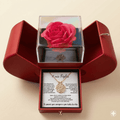 Rosa Eterna & Collana “A Mia Figlia”