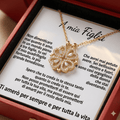 Rosa Eterna & Collana “A Mia Figlia”