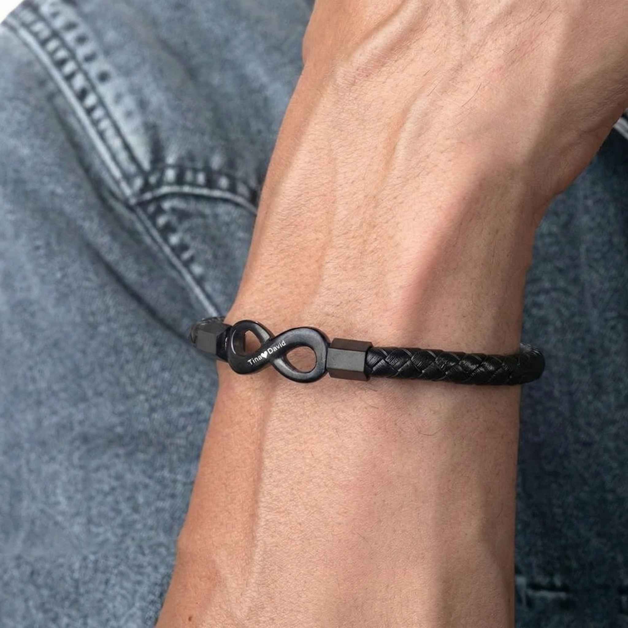 "Al mio uomo" – Bracciale Infinito