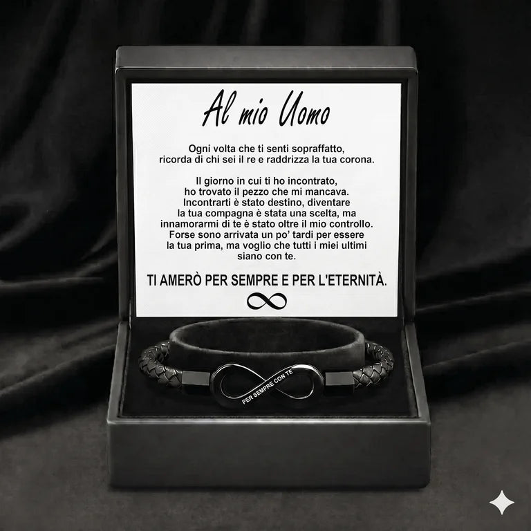 Bracciale Infinito per Lui – Un Amore Senza Fine