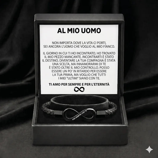 "Al mio uomo" – Bracciale Infinito