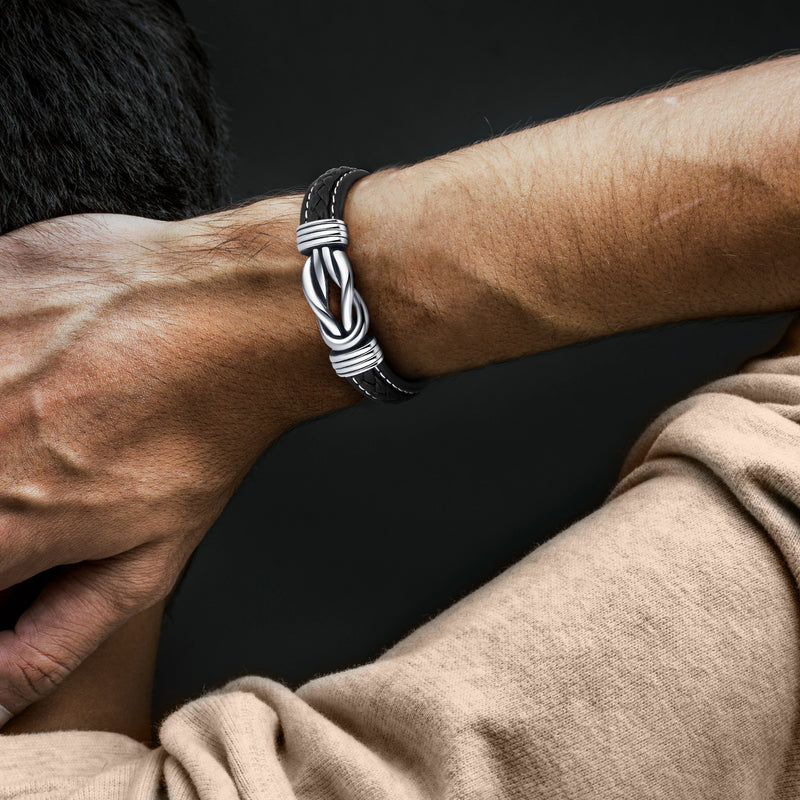 A MIO FIGLIO | UN AMORE INFINITO | BRACCIALE IN PELLE
