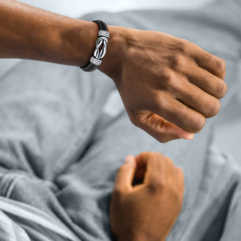 A MIO FIGLIO | UN AMORE INFINITO | BRACCIALE IN PELLE