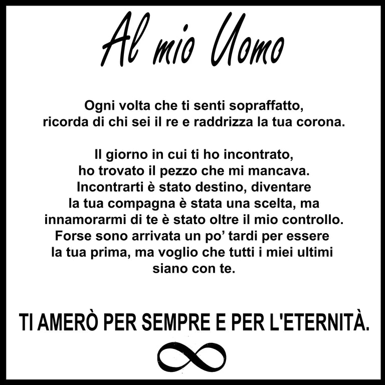 Bracciale Infinito per Lui – Un Amore Senza Fine